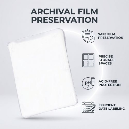 4x5 Film Sleeves Acid Free Negative Sleeves Film Storage Pages 50 Sheets 4 P HOT — image 19