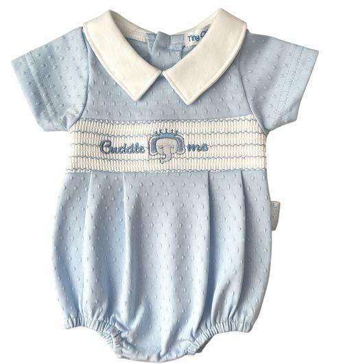 Premature Baby Boy Romper Suit Tiny Early Prem Cuddle Me BLUE — image 7