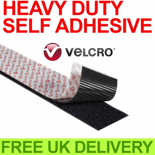 VELCRO® HEAVY DUTY ULTRA-MATE® Self Adhesive Tape 50mm Stick On Hook Loop Strips — image 1