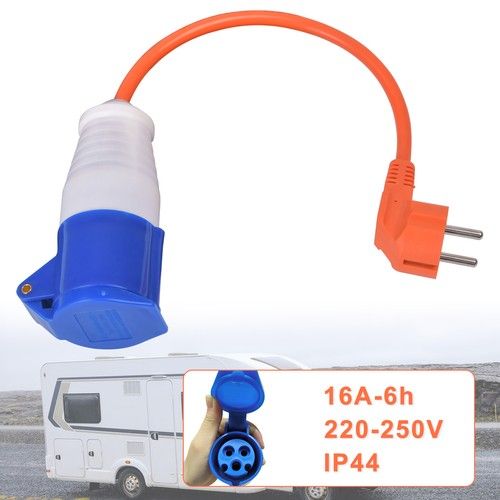 Caravan Hook Up Adapter 230V UK Mains Conversion Plug Connector Lead 16A Camping