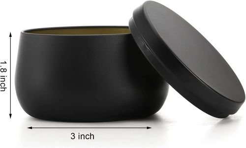 Candle Making Kit 24 Black Tins 4oz 2kg Soy Wax Flakes 10cm Pre Waxed Wicks — image 8