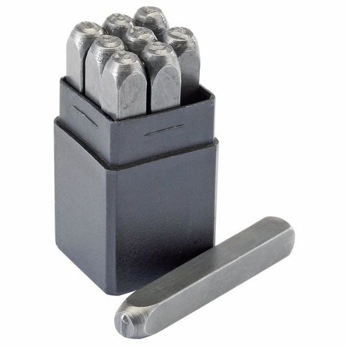 Draper 37337 0 - 9 Number Stamp Set, 3/16 NS Letter and Number Stamps — image 2