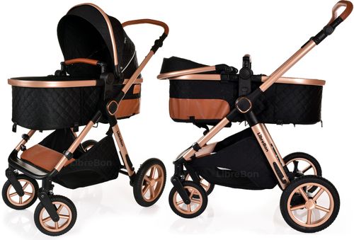 3 in 1 Pram Newborn Baby Buggy Set Travel System with Car Seat Folding Pushchair — image 5