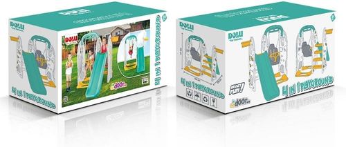 Kids Garden Playground Set, DOLU 4-In-1 Climbing Frame, Swing and Slide Playset — image 5