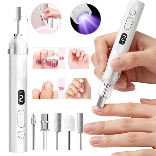 Professional Toe Nail Grinder For Thick Toenails Set Manicure Pedicure Drill Set