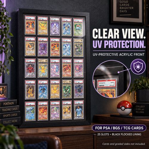 PSA Card Display Frames UV Protective Graded Slab Wall CGC for PSA BGS TCG Card