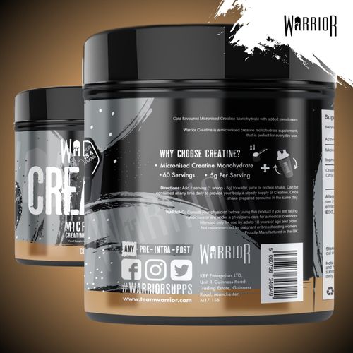 Creatine Monohydrate Powder 300g, 500g & 1kg - Warrior Supplement - Micronised — image 3