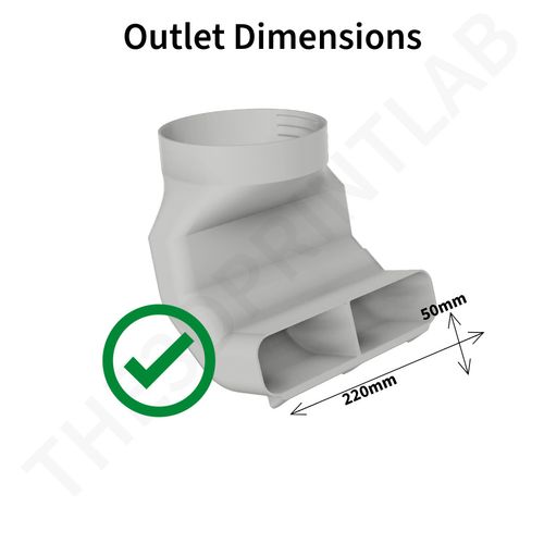 High Flow Air Con Window Vent Adapter Connector AC 150mm 5.9" Air Conditioning — image 5