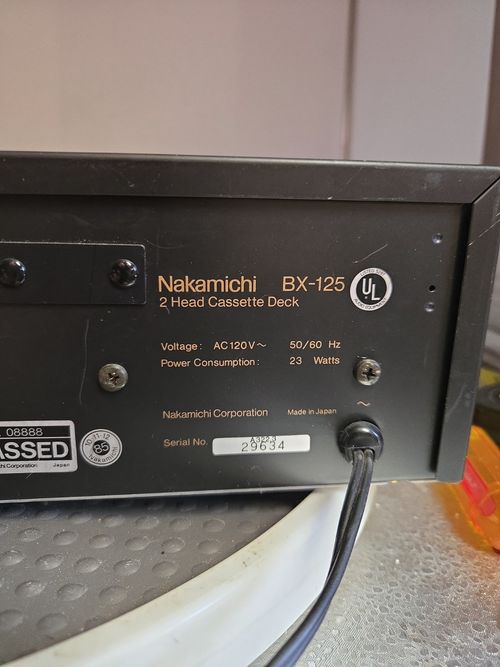 Nakamichi BX-125 Cassette Deck Recorder,  Player ...works Excellent.  — image 14