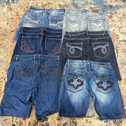 Women’s Y2K Denim Shorts Wholesale Job Lot Mixed Styles & Colours
