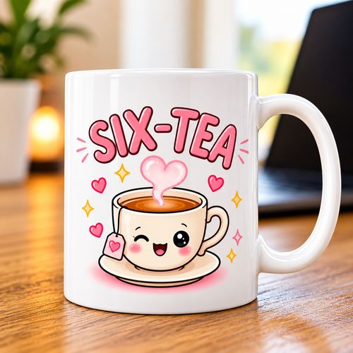 Funny Birthday Mug for Her Tea Pun Gift 30th 40th 50th 60th 70th 11oz Cup — image 4