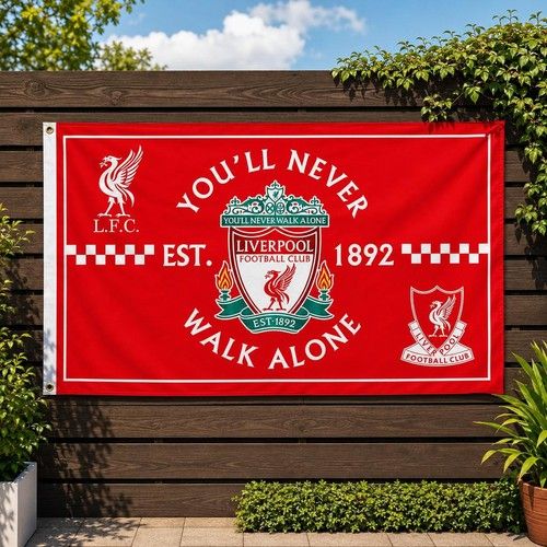 5x3 FT Liverpool Flag Youll Never Walk Alone LFC YNWA Football Gift Present