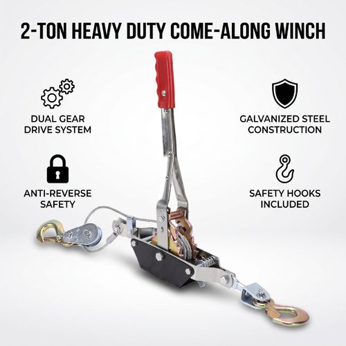 Come Along Winch Heavy Duty Tool For Vehicle Recovery Outdoor Use — image 17