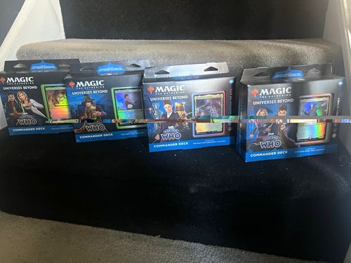 Magic: The Gathering Doctor Who Commander Decks (4) 100-Card Lot - 2023 — image 1