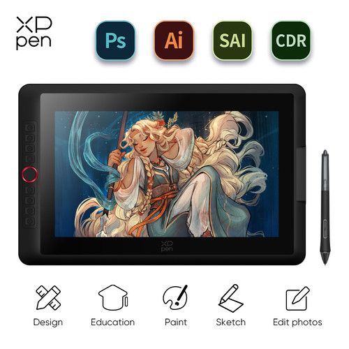 XPPen Artist 15.6 Pro V2 Drawing Tablet Full-Laminated 8 Express Keys X3 Pro Pen