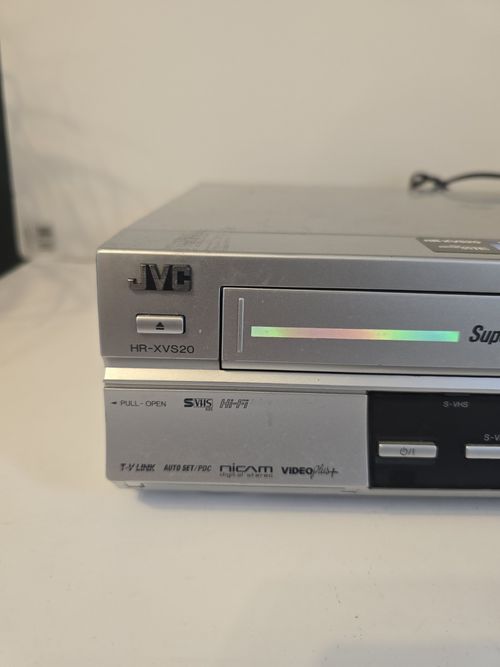 JVC HR-XVS20EK VHS S-VHS DVD Combi Player Recorder - DVD Tested Working — image 2