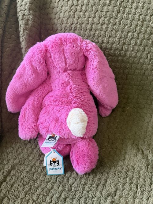 Jellycat Medium Bashful Hot Pink Bunny — image 3