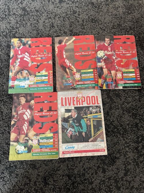 Liverpool FC 56 x Match Programmes 94 95 97 & 1998 See Photos Job Lot Bundle — image 15