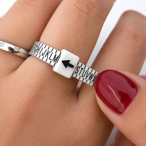 UK Ring Sizer Gauge Measure Wedding Engagement Ring Finger Size Tool