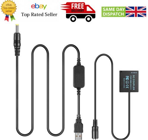 Raeisusp DMW BLG10 BLE9 DCC11 Dummy  5V Usb Cable for Panasonic Lumix Cameras