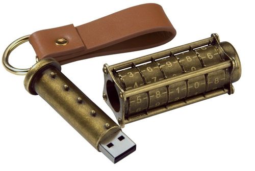 Da Vinci Cryptex USB Flash Drive Secret Puzzle - 5 Number Lock Gift Escape Room — image 2