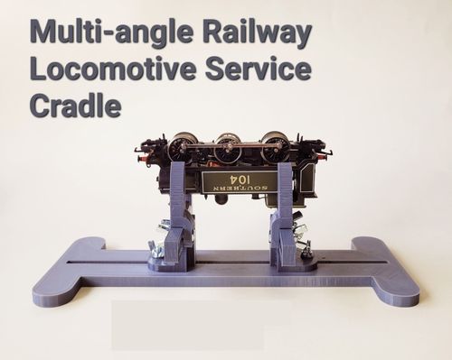 Model Railway Loco Servicing Cradle multi-angle train berth stand 00 H0 N H0m — image 2