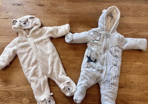 Winter Bundle- Disney Snowsuit / Polar Bear Pramsuit (3–6 Months) — image 1