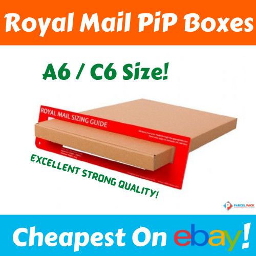 A6 / C6 LARGE LETTER BOXES 16x11x2cm Royal Mail PiP Parcel Box Cheap Postal UK