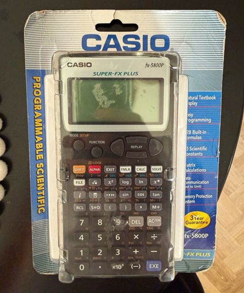 Casio fx-5800P Programmable Scientific Calculator, LCD Display, Handheld