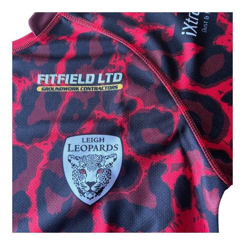 Leigh Leopards Rugby League Home Shirt 2024 - Patrick Medium Red Jersey Top — image 4