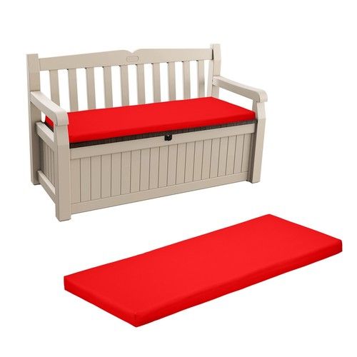 3-Seater Bench Pad Keter Iceni Eden Garden Bench Cushion for Outdoor Patio Seat