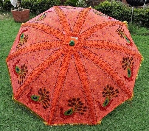 Garden Patio Embroidered Outdoor Indian Sun Parasol Hippie Beach Umbrella 72"