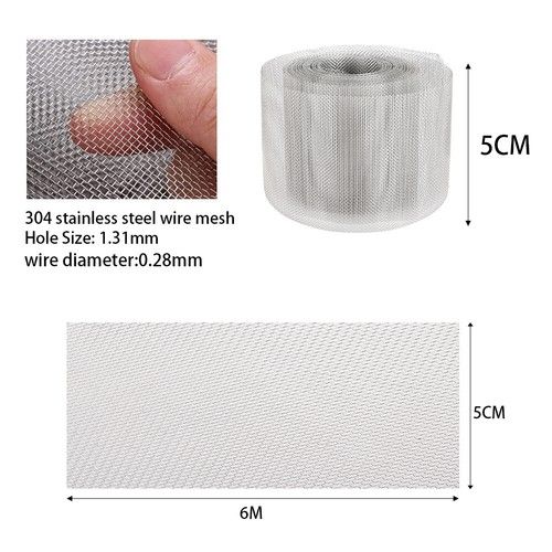 Rat Mesh Rodent Proofing Mice Deterrent Stainless Steel Wire Roll Insect Mesh UK