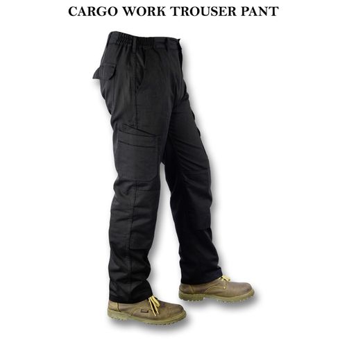 Mens Combat Cargo Work Mechanic Trousers Size 30 to 48 With KNEE PAD POCKETS — image 4