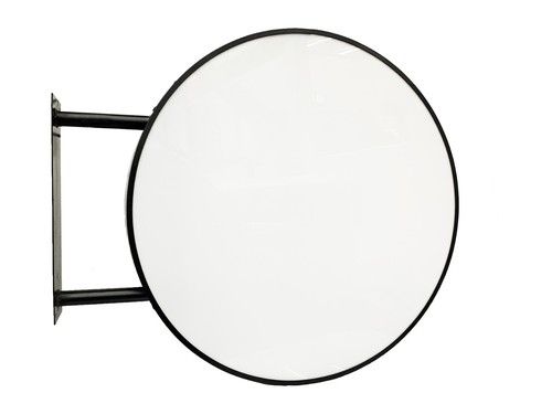 LED Double-Sided Round Projecting Light Box Sign 60/80cm Outdoor Illuminated