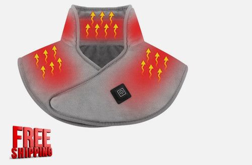Neck And Shoulder Heat Pad USB Rechargeable Heated Neck Warmer for Pain Relief