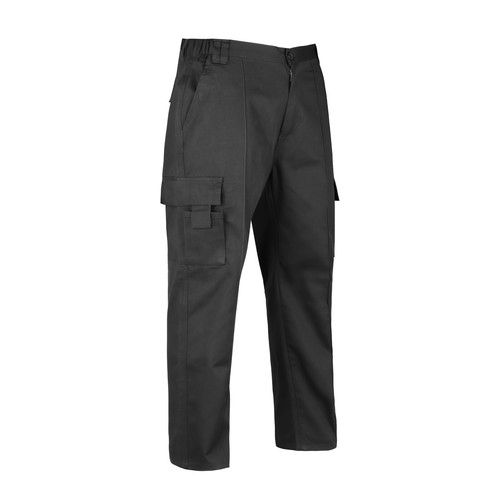 Mens Cargo Combat Work Trousers elasticated waist HEAVY DUTY Work Wear Pants