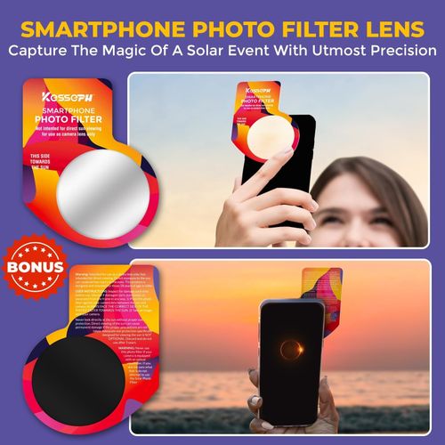 Kesseph Solar Eclipse Glasses 10 Pack CE ISO Certified UV Protection — image 3