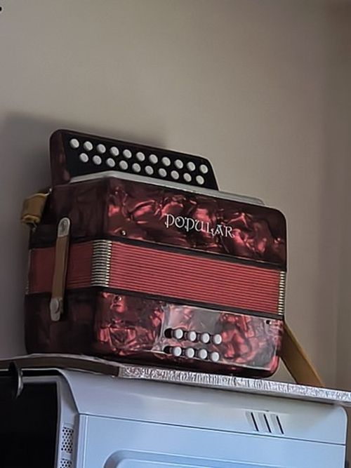 B/C accordion + Case / Delecia Popular Czech Republic Made 🇨🇿