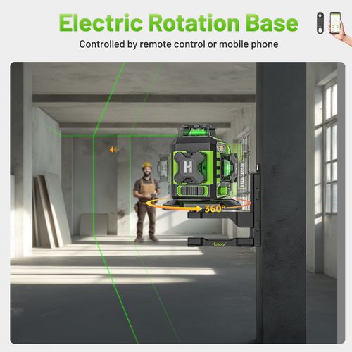 Huepar W03CG Laser Level 3D Self Leveling 12 Lines & LCD Screen+Receiver+Tripod — image 6