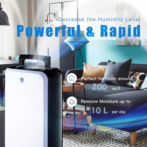 Compact dehumidifier for home and small offices, 10Litre/Day, smart compressor — image 4