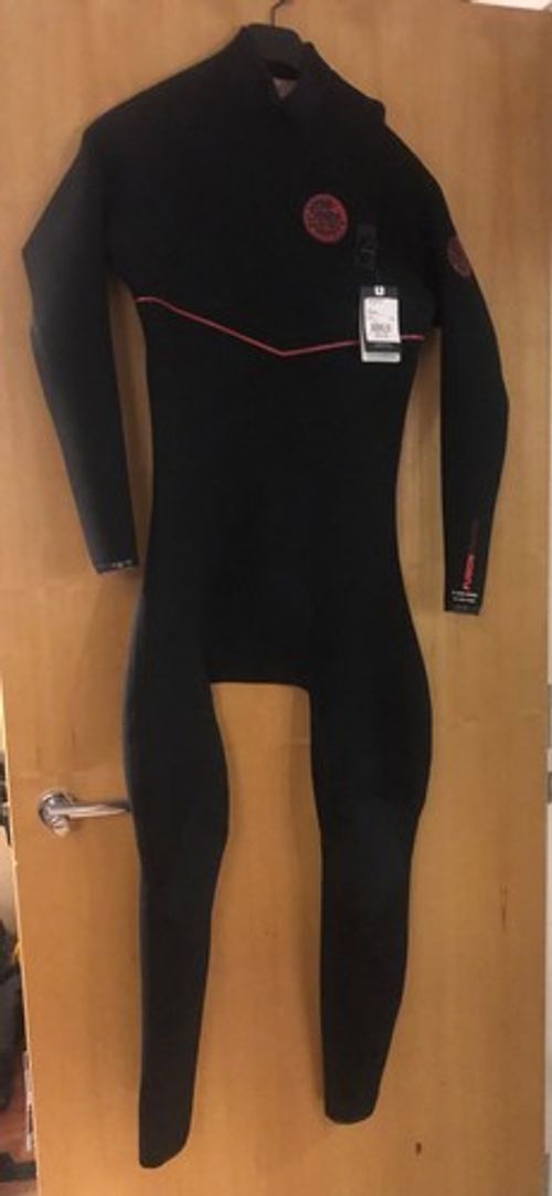 Rip Curl mens Flashbomb Fusion zip free 3/2 wetsuit: size  medium