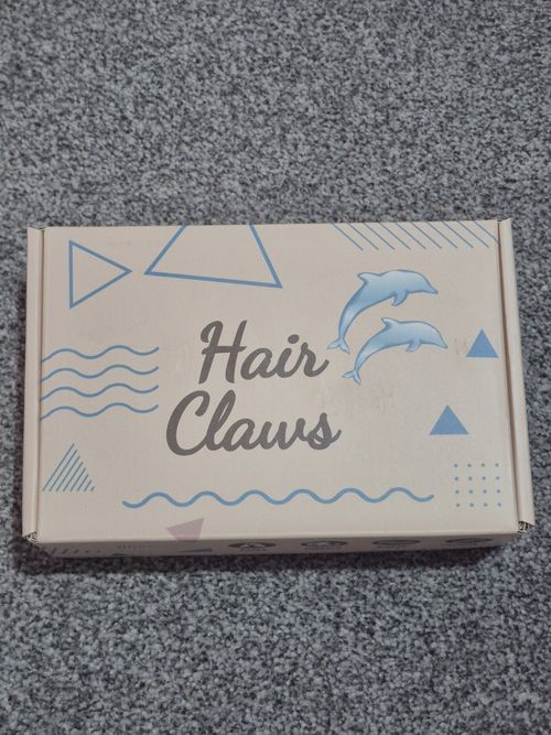 6 Pack Leaf Plastic Hair Claw Clips Brown/Multicolour With Teeth Women — image 4