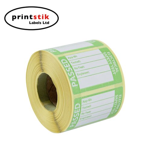 PAT Test Labels Testing Appliance Various Quantities 45x30mm Cheap Labels — image 1