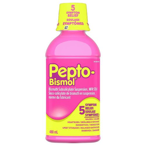 Pepto-Bismol Liquid 480ml  (EXTRA LARGE) - Relief from Heartburn, Indigestion