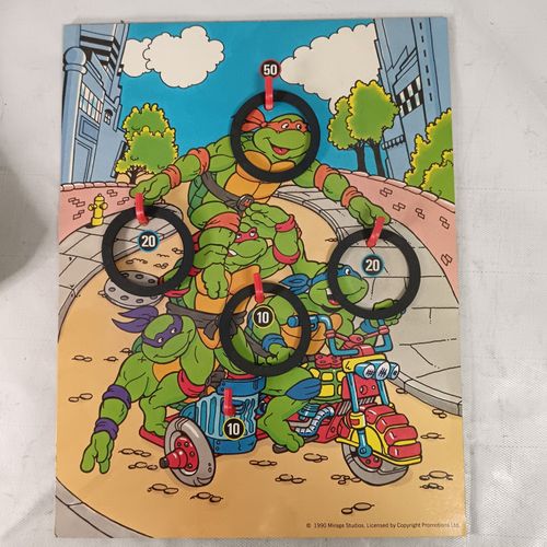 Teenage Mutant Hero Turtles Hoopla Vintage Toy Game 1990 Charbens — image 5