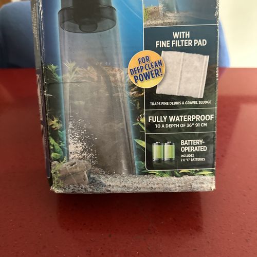 Fluval AquaVAC new Battery Operated Aquarium Gravel used once fish tank cleaner — image 4