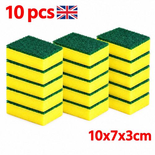 30 Pack Kitchen Cleaning Sponges Scourers Washing Up Non-Scratch for Dish Pad