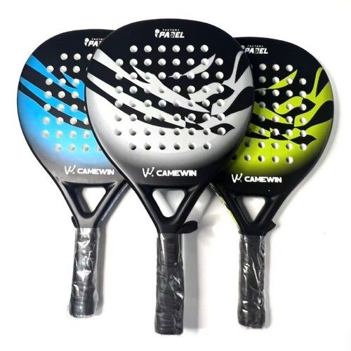 Padel Racket Carbon Fiber Surface EVA Flex Foam Core Lightweight Paddle Tennis