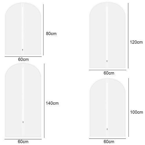 5/20x Clothing Cover Coat Suit Dress Protector Hanging Garment bag DustProof Bag — image 4